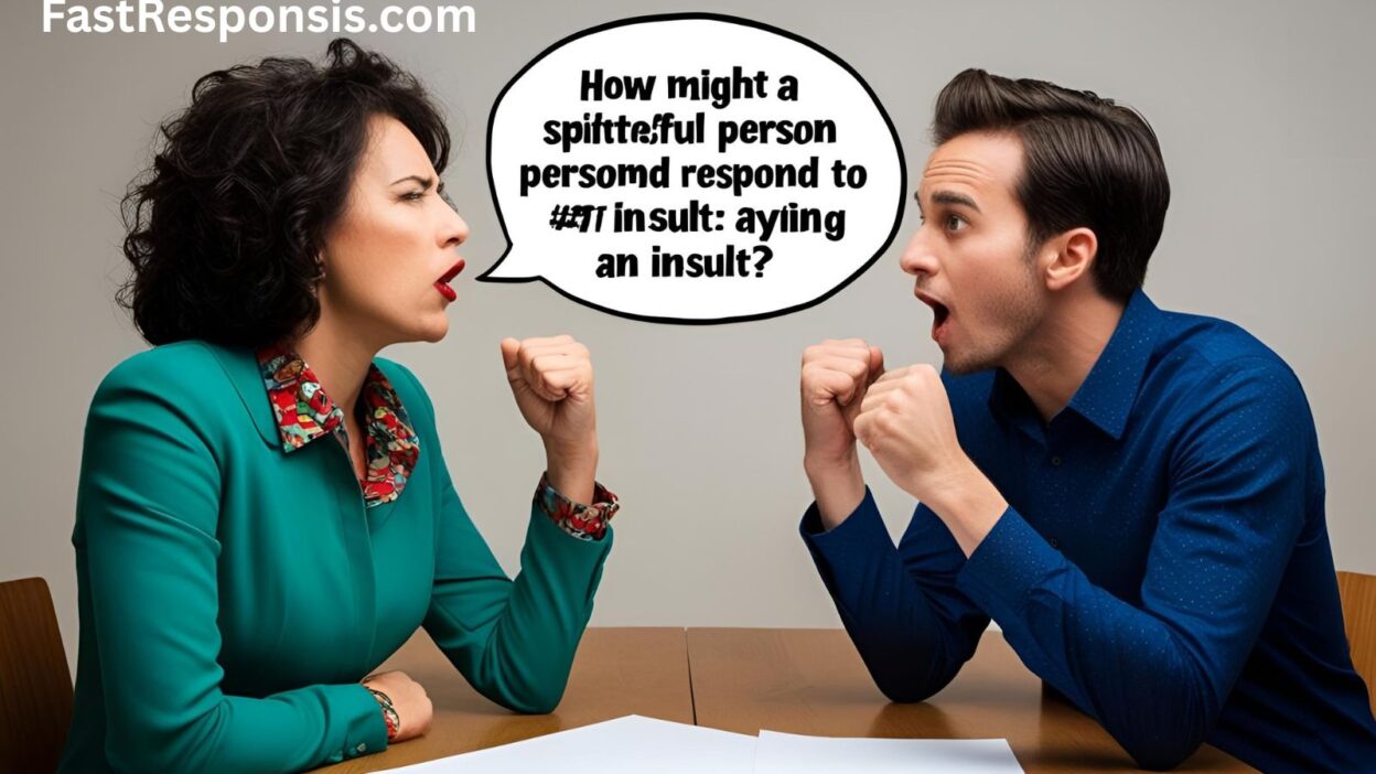 How Might a Spiteful Person Respond to an Insult? 