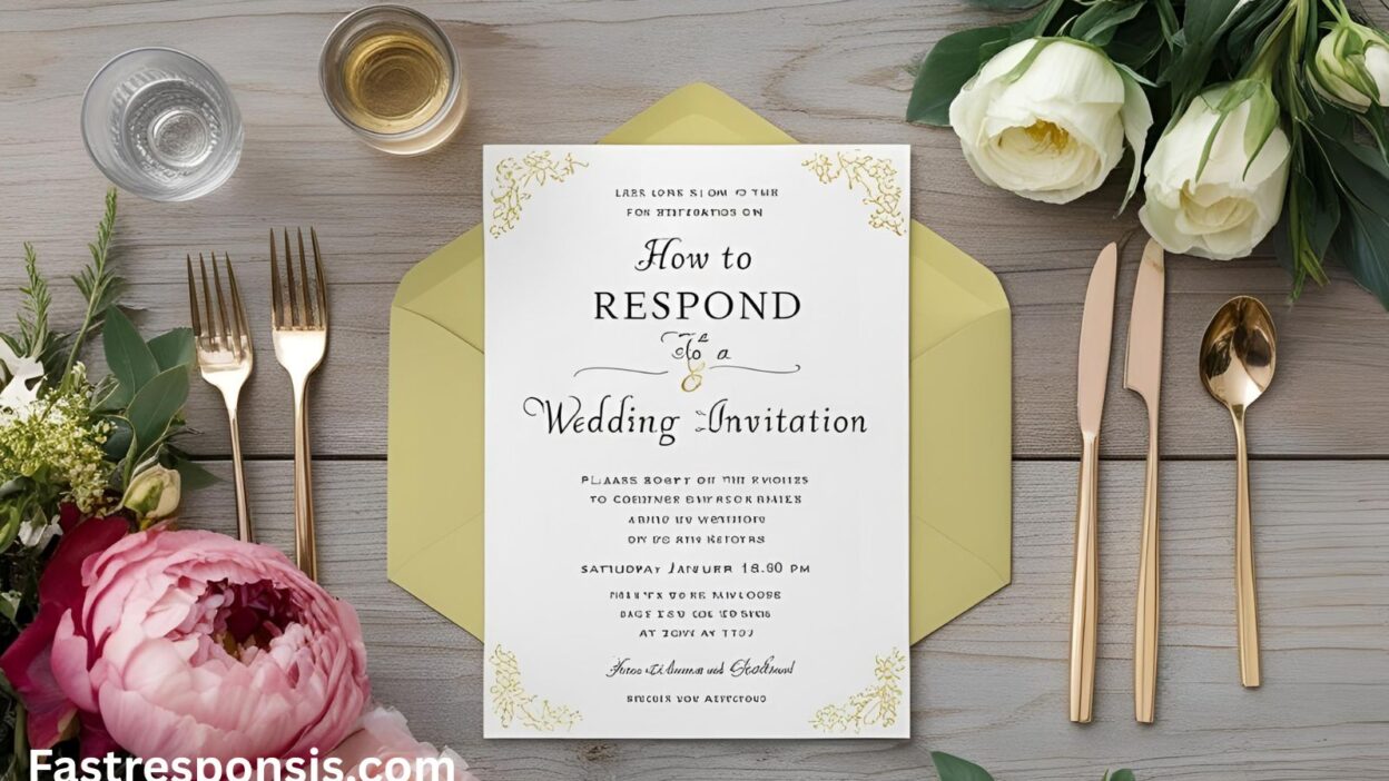 How to Respond to a Wedding Invitation