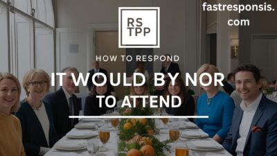 How to Respond to RSVP Text