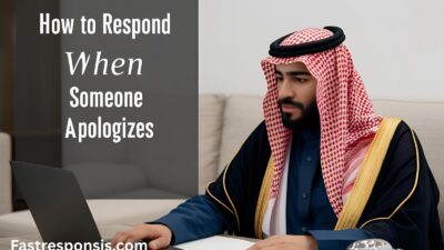 How to Respond When Someone Apologizes