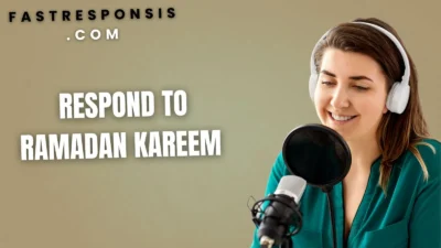 Respond to Ramadan Kareem